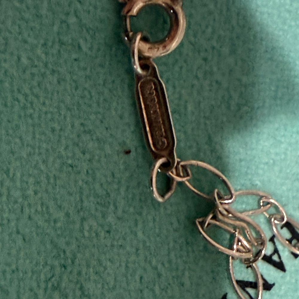Authentic Tiffany & Co Silver and Enamel Beaded Key Necklace - Picture 7 of 7